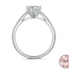 Lab Diamond D Color Moissanite Ring - S925 Sterling Silver