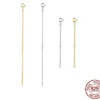 Chain Extender with Lobster Clasps for DIY Necklace 2-4in Extension Chain – S925 Sterling Silver