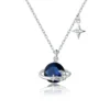 Blue Planet Stars Pendant Necklace – S925 Sterling Silver